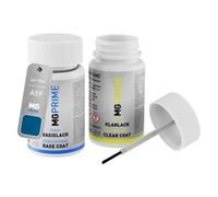 Vernice per auto Kit stilo di ritocco per Mini A59 Laser Blue Metallic 2 x 50ml