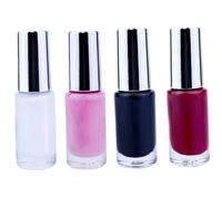 Vernice per denti da 4 pezzi, vernice per denti temporanei da 5 ml, cosmetici realistici a secco rapido, neri per cosplay, teatro, costume da vampiro di zombi clown.