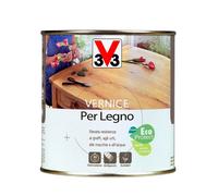 V33 Vernice Per Decorare E Valorizzare I Rivestimenti Interni In Legno, Resa 12mq / L Circa Incolore 500 Ml