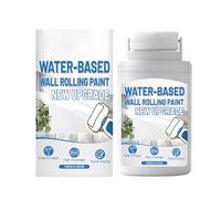 Vernice per Pareti Interne - 100 g Vernice a Rullo Bianca per Riparazioni e Ritocchi - Pittura d'Interni Murali - Per Bagno, Soggiorno, Camera da , Battiscopa, Mobili, Cucina, Corridoio e Armadio