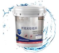 Vernice Per Pavimenti In Resina Epossidica,Smalto per Pavimenti con Sabbia Colorata - Pittura Resistente Alle Macchie Asciugatura Rapida Per Interni Esterni Basamenti Cemento Garage Costruzioni