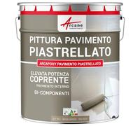 Vernice per Pavimenti Piastrellati - Resina epossidica per pavimenti piastrellati - Arcapoxy Pavimento Piastrellato - Beige Grigio - RAL 1019 - ARCANE INDUSTRIES