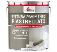Vernice per Pavimenti Piastrellati - Resina epossidica per pavimenti piastrellati - Arcapoxy Pavimento Piastrellato - Bianco - RAL 9003 - ARCANE INDUSTRIES
