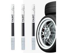 Vernice Per Ruote: Pennarello Con Punta Da 0,7 Mm, 3 Pennarelli Sottili Per Vernice Automatica Per Cerchioni Di Automobili, Kit Professionale Per Riparazione Ruote Da 150 Punte, Dispositiv