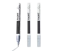 Vernice per ruote - Set di penna ritocco auto la riparazione dei graffi del bordo | 3 pezzi kit vernice automatica branco eruzione, scultura e chip, verniciatura a fissaggio rapido alla ruota, s