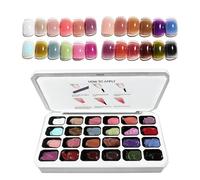 Vernice per unghie, 24 colori, per manicure francese, colori gel, per casa, salone, viaggi, feste, spa, studio, principianti, donne e ragazze