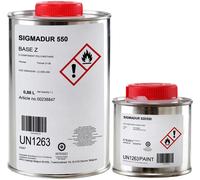 Vernice poliuretanica Sigmadur 550 per barche, piastrelle e laminato Argento 1L