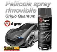 Vernice removibile GRIGIO QUANTUM DGEAR bomboletta spray pellicola car wrapping