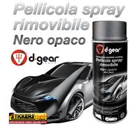 Vernice removibile NERO OPACO 400ml Pellicola spray wrapping cerchi auto moto
