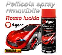 Vernice removibile ROSSO LUCIDO 400ml Pellicola spray wrapping cerchi auto moto