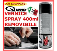 VERNICE REMOVIBILE SPRAY NERO OPACO PELLICOLA WRAPPING CERCHI TUNING AUTO MOTO