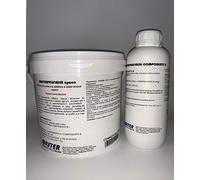 Vernice resina poliuretanica trasparente ultra opaca impermeabile per pavimenti da 5kg per 100mq