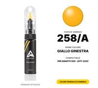 Vernice Ritocco Per Abarth 500 258/A Giallo Ginestra Kit Colore Originale Auto