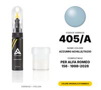 Vernice Ritocco Per Alfa Romeo 156 405/A Azzurro Achille/Tazio Set Graffi Auto