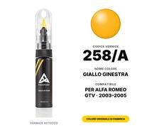 Vernice Ritocco Per Alfa Romeo GTV 258/A Giallo Ginestra Kit Ritocco Auto