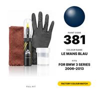 Vernice Ritocco Per BMW 3 Series 381 Le Mans Blau Completo Graffi Auto