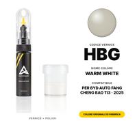 Vernice Ritocco Per BYD Auto Fang Cheng Bao TI3 HBG Warm White Set Colore Auto