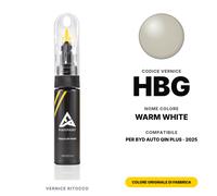 Vernice Ritocco Per BYD Auto Qin Plus HBG Warm White Kit Colore Originale Auto