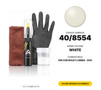 Vernice Ritocco Per Chevrolet Lumina 40/8554 White Completo Vernice Kit Auto