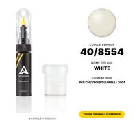 Vernice Ritocco Per Chevrolet Lumina 40/8554 White Set Riparazione Graffi Auto