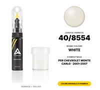 Vernice Ritocco Per Chevrolet Monte Carlo 40/8554 White Set Penna Ritocco