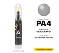 Vernice Ritocco Per Chrysler PA4 Grace Silver Kit Ritocco Colore Originale