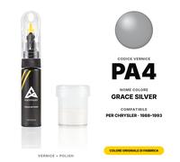 Vernice Ritocco Per Chrysler PA4 Grace Silver Set Vernice Originale Ritocco