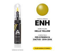 Vernice Ritocco Per Citroen C4 Cactus ENH Hello Yellow Kit Graffi Auto