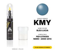 Vernice Ritocco Per Citroen Nemo KMY Bleu Lucia Set Kit Ritocco Carrozzeria