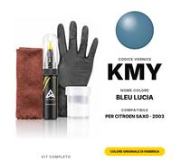 Vernice Ritocco Per Citroen Saxo KMY Bleu Lucia Completo Kit Riparazione Graffi