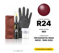 Vernice Ritocco Per Daihatsu Gran Move R24 Red Completo Kit Riparazione Graffi