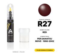 Vernice Ritocco Per Daihatsu Move R27 Red Set Graffi e Schegge Ritocco
