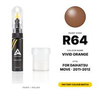 Vernice Ritocco Per Daihatsu Move R64 Vivid Orange Set Ritocco Colore Originale