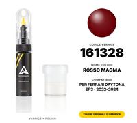 Vernice Ritocco Per Ferrari Daytona SP3 161328 Rosso Magma Set Pennino Vernice