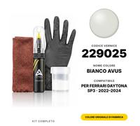 Vernice Ritocco Per Ferrari Daytona SP3 229025 Bianco Avus Completo Graffi Auto