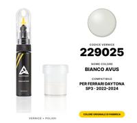 Vernice Ritocco Per Ferrari Daytona SP3 229025 Bianco Avus Set Fix Carrozzeria