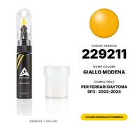 Vernice Ritocco Per Ferrari Daytona SP3 229211 Giallo Modena Set Vernice Auto