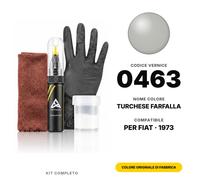 Vernice Ritocco Per Fiat 0463 Turchese Farfalla Completo Kit Riparazione Graffi