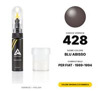 Vernice Ritocco Per Fiat 428 Blu Abisso Set Colore Originale Auto
