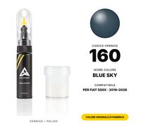Vernice Ritocco Per Fiat 500X 160 Blue Sky Set Colore Auto Originale Kit