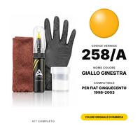 Vernice Ritocco Per Fiat Cinquecento 258/A Giallo Ginestra Completo Carrozzeria