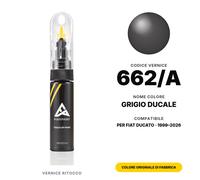 Vernice Ritocco Per Fiat Ducato 662/A Grigio Ducale Kit Riparazione Graffi Auto