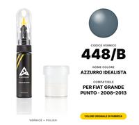 Vernice Ritocco Per Fiat Grande Punto 448/B Azzurro Idealista Set Colore Auto