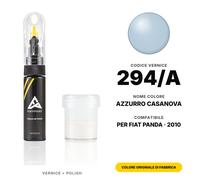 Vernice Ritocco Per Fiat Panda 294/A Azzurro Casanova Set Colore Originale Auto