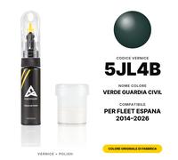 Vernice Ritocco Per Fleet Espana 5JL4B Verde Guardia CIVIL Set Vernice Kit Auto