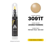 Vernice Ritocco Per Fleet Italia 3091T Avorio Ferrero Kit Colore Originale Auto