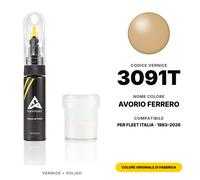 Vernice Ritocco Per Fleet Italia 3091T Avorio Ferrero Set Colore Originale Auto