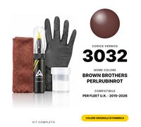 Vernice Ritocco Per Fleet U.k. 3032 Brown Brothers Perlrubinrot Completo Colore