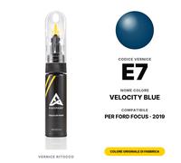 Vernice Ritocco Per Ford Focus E7 Velocity Blue Kit Kit Riparazione Graffi