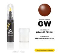 Vernice Ritocco Per Ford Focus GW Orange Crush Set Ritocco Colore Originale